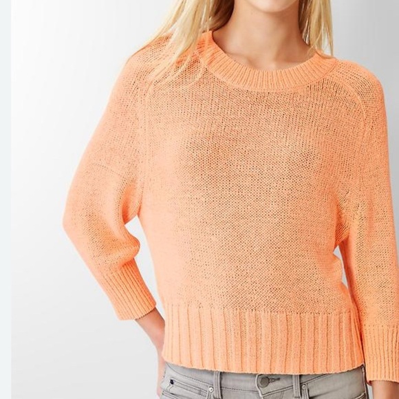 Gap Slouchy dolman-sleeve sweater Peach Cotton Knit Women's Size XS - Picture 1 of 9